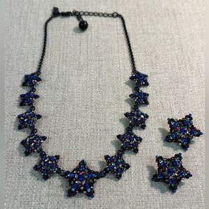 Kate Spade Bright Star Blue Necklace & Earrings Set